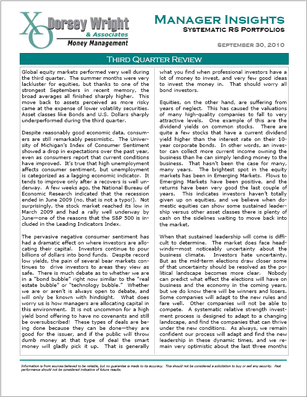 ManagerInsights Third Quarter Review