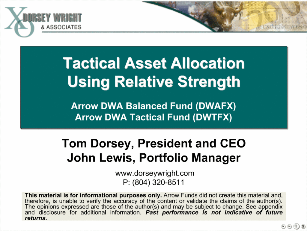 TAAPresentation2091412 Tactical Asset Allocation Using Relative Strength